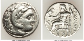 MACEDONIAN KINGDOM. Alexander III the Great (336-323 BC). AR drachm (18mm, 4.41 gm, 12h). VF. Early posthumous issue of Colophon, 310-301 BC. Head of ...
