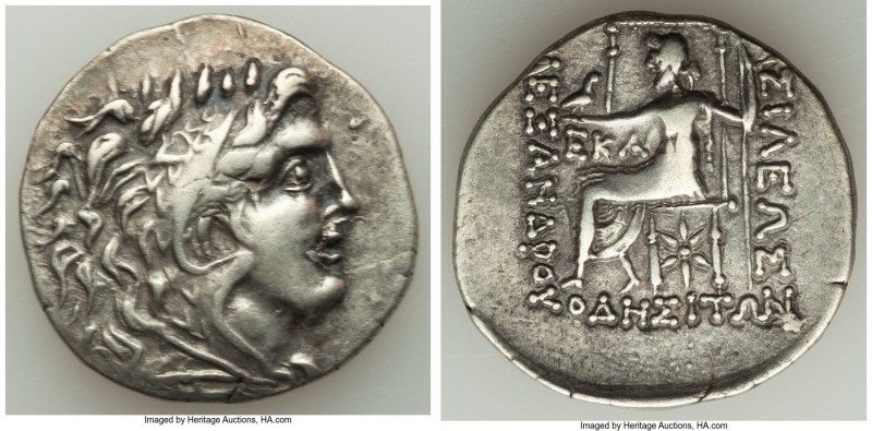 THRACE. Odessus. Ca. 125-70 BC. AR tetradrachm (32mm, 16.21 gm, 12h). XF. Late p...
