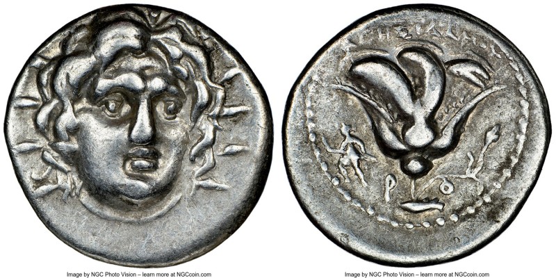 CARIAN ISLANDS. Rhodes. Ca. 250-230 BC. AR didrachm (20mm, 12h). NGC Choice VF. ...