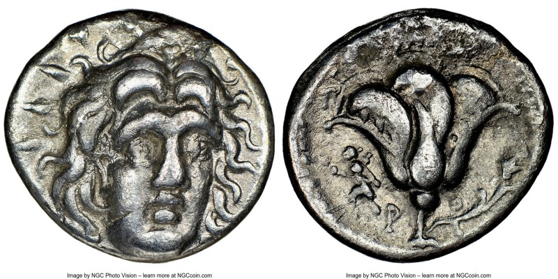CARIAN ISLANDS. Rhodes. Ca. 250-230 BC. AR didrachm (19mm, 12h). NGC VF. Agesida...