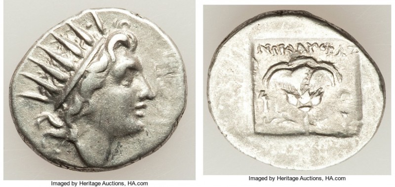 CARIAN ISLANDS. Rhodes. Ca. 88-84 BC. AR drachm (16mm, 2.67 gm, 12h). Choice XF....
