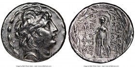 SELEUCID KINGDOM. Antiochus VII Euergetes (Sidetes) (138-129 BC). AR tetradrachm (31mm, 1h). NGC Choice VF, marks. Antioch on the Orontes. Diademed he...