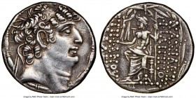 SELEUCID KINGDOM. Philip I Philadelphus (ca. 95/4-76/5 BC). AR tetradrachm (25mm, 12h). NGC Choice XF. Lifetime or Posthumous issue of Antioch on the ...