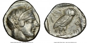 NEAR EAST or EGYPT. Ca. 5th-4th centuries BC. AR tetradrachm (26mm, 15.40 gm, 3h) NGC Choice AU 4/5 - 4/5 Head of Athena right, wearing crested Attic ...