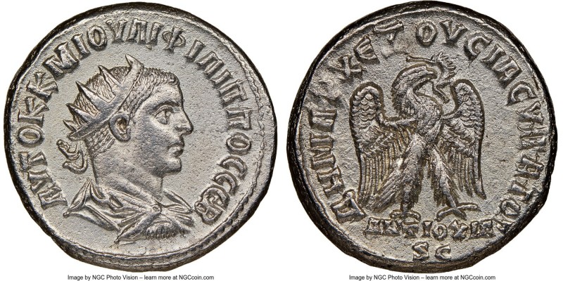 SYRIA. Antioch. Philip II, as Augustus (AD 247-249). BI tetradrachm (25mm, 1h). ...