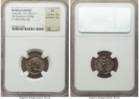 Caracalla (AD 198-217). AR denarius (18mm, 3.60 gm, 12h). NGC XF 5/5 - 3/5. Rome, AD 213-217. ANTONINVS PIVS AVG GERM, laureate head of Caracalla righ...