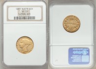 Victoria gold Sovereign 1855-SYDNEY VF25 NGC, Sydney mint, KM2. Two year type. 

HID09801242017

© 2020 Heritage Auctions | All Rights Reserved