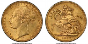 Victoria gold "St. George" Sovereign 1873-S MS62 PCGS, Sydney mint, KM7. AGW 0.2354 oz. 

HID09801242017

© 2020 Heritage Auctions | All Rights Re...