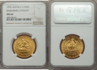 Republic gold 1000 Schilling 1976 MS66 NGC, KM2933. One year type, commemorates the Babenberg Dynasty millennium. AGW 0.3906 oz. 

HID09801242017
...