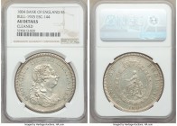 George III Bank Dollar of 5 Shillings 1804 AU Details (Cleaned) NGC, KM-Tn1, S-3768, ESC-144. Light golden toning. 

HID09801242017

© 2020 Herita...