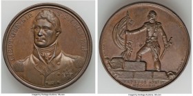 "Battle of Budajoz" bronze Medal MDCCCXII (1812) XF, Eimer-1021, BHM-730. 40.9mm. 37.63gm. By. T. Webb & G. Mills. LIEUT GEN SIR T PICTON K B Sir Thom...