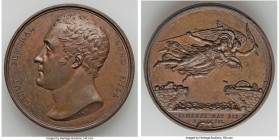 "General Lord Hill and Battle of Almuraz" copper Medal MDCCCXII (1812) AU, BHM-727. 40.8mm. 37.51gm. By G. Mills. Commemorates the battle of Almaraz (...