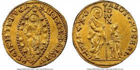 Venice. Alvise Mocenigo III gold Zecchino ND (1722-1732) MS62 NGC, KM517. 22mm. 3.47gm. ALOY * MOCENI • | S | • M | • V | E | N | E | T • St. Mark sta...