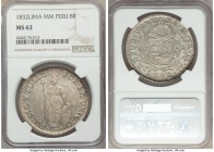 Republic 8 Reales 1832 LM-MM MS62 NGC, Lima mint, KM142.3.

HID09801242017

© 2020 Heritage Auctions | All Rights Reserved
