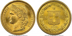 Confederation gold 20 Francs 1883 MS64 NGC, KM31.1. AGW 0.1867 oz. 

HID09801242017

© 2020 Heritage Auctions | All Rights Reserved