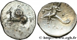 CALABRIA - TARAS
Type : Nomos ou didrachme 
Date : c. 272 AC. 
Mint name / Town : Tarente, Calabre 
Metal : silver 
Diameter : 22  mm
Orientation dies...