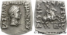 BACTRIA - BACTRIAN KINGDOM - PHILOXENUS
Type : Drachme bilingue quadrangulaire 
Date : c. 100-95 AC. 
Mint name / Town : Paropamisadai 
Metal : silver...