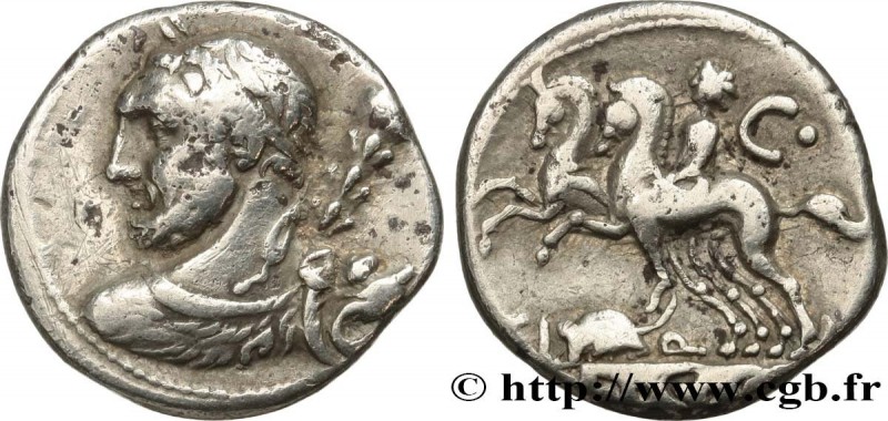 QUINCTIA
Type : Denier 
Date : 112-111 AC. 
Mint name / Town : Rome 
Metal : sil...
