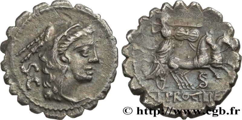 PROCILIA
Type : Denier serratus 
Date : 80 AC. 
Mint name / Town : Rome 
Metal :...