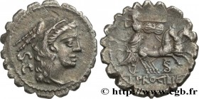 PROCILIA
Type : Denier serratus 
Date : 80 AC. 
Mint name / Town : Rome 
Metal : silver 
Millesimal fineness : 950  ‰
Diameter : 19,5  mm
Orientation ...