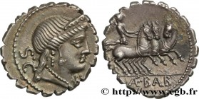 NAEVIA
Type : Denier serratus 
Date : 79 AC. 
Mint name / Town : Rome ou Italie 
Metal : silver 
Millesimal fineness : 950  ‰
Diameter : 18,5  mm
Orie...