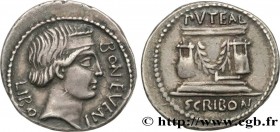 SCRIBONIA
Type : Denier 
Date : 62 AC. 
Mint name / Town : Rome 
Metal : silver 
Millesimal fineness : 950  ‰
Diameter : 19,5  mm
Orientation dies : 5...