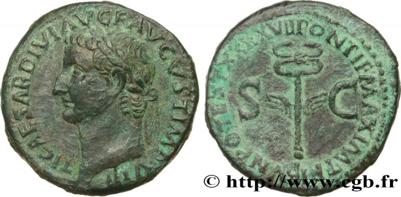 TIBERIUS
Type : As 
Date : 35-36 
Mint name / Town : Rome 
Metal : copper 
Diame...