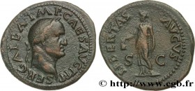 GALBA
Type : As 
Date : 68-69 
Mint name / Town : Rome 
Metal : copper 
Diameter : 26,5  mm
Orientation dies : 6  h.
Weight : 10,45  g.
Rarity : R2 
O...