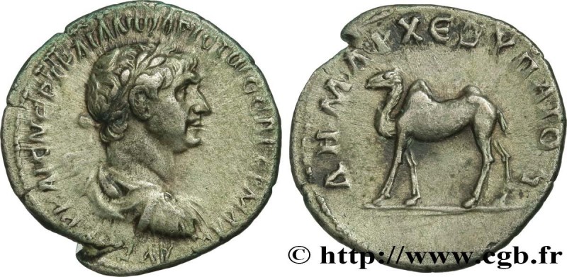 TRAJANUS
Type : Drachme 
Date : 112-115 
Mint name / Town : Césarée, Cappadoce 
...