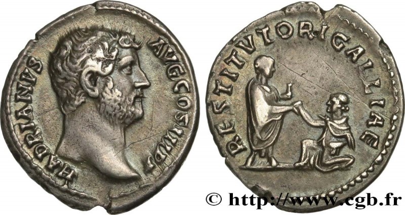 HADRIAN
Type : Denier 
Date : 136 
Mint name / Town : Rome 
Metal : silver 
Mill...