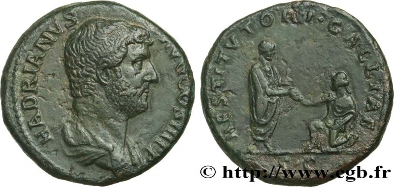 HADRIAN
Type : As 
Date : 136 
Mint name / Town : Rome 
Metal : copper 
Diameter...