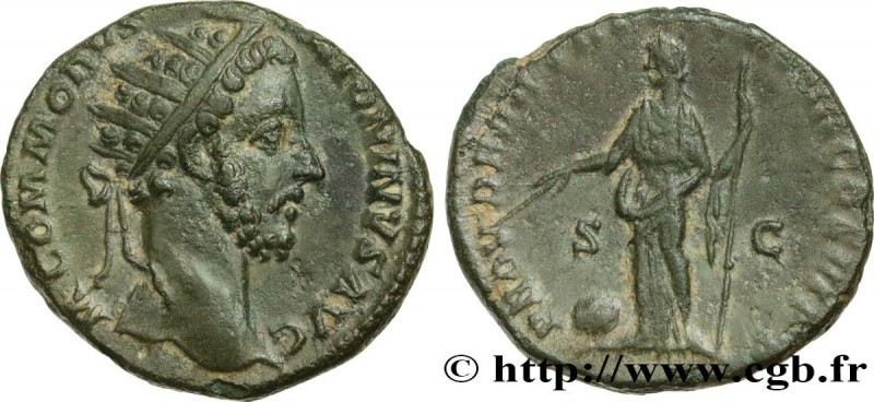 COMMODUS
Type : Dupondius 
Date : 182 
Mint name / Town : Rome 
Metal : copper 
...