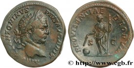 CARACALLA
Type : Sesterce 
Date : 213 
Mint name / Town : Rome 
Metal : copper 
Diameter : 32,5  mm
Orientation dies : 12  h.
Weight : 22,73  g.
Rarit...