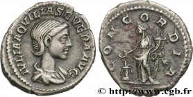 AQUILIA SEVERA
Type : Denier 
Date : 220 
Mint name / Town : Rome 
Metal : silver 
Millesimal fineness : 500  ‰
Diameter : 19,5  mm
Orientation dies :...