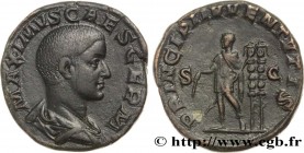 MAXIMUS CAESAR
Type : Sesterce 
Date : 237 
Mint name / Town : Rome 
Metal : copper 
Diameter : 29,5  mm
Orientation dies : 1  h.
Weight : 21,49  g.
R...