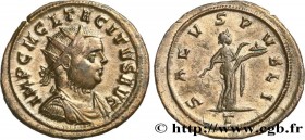 TACITUS
Type : Aurelianus 
Date : fin 
Date : 275 
Mint name / Town : Ticinum 
Metal : billon 
Millesimal fineness : 50  ‰
Diameter : 22,5  mm
Orienta...