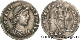 GRATIAN
Type : Silique 
Date : 378-383 
Mint name / Town : Trèves 
Metal : silver 
Diameter : 18  mm
Orientation dies : 1  h.
Weight : 2,00  g.
Rarity...
