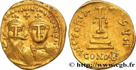 HERACLIUS and HERACLIUS CONSTANTINE
Type : Solidus 
Date : 629-631 
Mint name / Town : Constantinople 
Metal : gold 
Millesimal fineness : 1.000  ‰
Di...