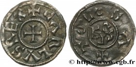 CHARLES II LE CHAUVE / THE BALD
Type : Denier 
Date : 840-855 
Mint name / Town : Aquitaine, Toulouse 
Metal : silver 
Diameter : 21,5  mm
Orientation...