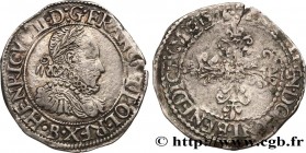 HENRY III
Type : Quart de franc au col fraisé 
Date : 1576 
Mint name / Town : Rouen 
Quantity minted : 112634 
Metal : silver 
Millesimal fineness : ...