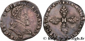 HENRY IV
Type : Demi-franc, type de Toulouse 
Date : 1602 
Mint name / Town : Toulouse 
Quantity minted : 229770 
Metal : silver 
Millesimal fineness ...