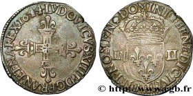 LOUIS XIV "THE SUN KING"
Type : Quart d'écu, 1er type 
Date : 1644 
Mint name / Town : La Rochelle 
Quantity minted : 17010 
Metal : silver 
Millesima...