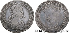 LOUIS XIV "THE SUN KING"
Type : Demi-écu à la mèche courte 
Date : 1652 
Mint name / Town : Lyon 
Quantity minted : 10592 
Metal : silver 
Millesimal ...