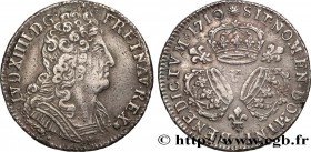 LOUIS XIV "THE SUN KING"
Type : Quart d'écu aux trois couronnes 
Date : 1710 
Mint name / Town : Troyes 
Quantity minted : 74494 
Metal : silver 
Mill...