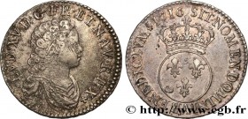 LOUIS XV THE BELOVED
Type : Demi-écu dit "vertugadin" 
Date : 1716 
Mint name / Town : Paris 
Metal : silver 
Millesimal fineness : 917  ‰
Diameter : ...