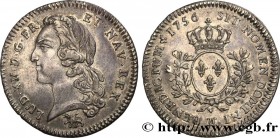 LOUIS XV THE BELOVED
Type : Cinquième d'écu dit "au bandeau" 
Date : 1756 
Mint name / Town : Besançon 
Quantity minted : 15397 
Metal : silver 
Mille...
