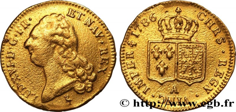 LOUIS XVI
Type : Double louis d'or dit "aux écus accolés" 
Date : 1786 
Mint nam...