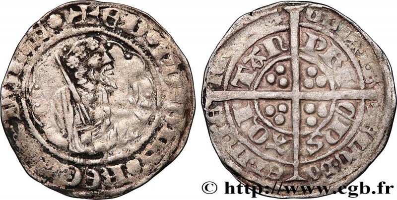 AQUITAINE - DUCHY OF AQUITAINE - EDWARD THE BLACK PRINCE
Type : Demi-gros 
Date ...