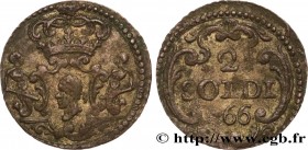 CORSICA - PASCAL PAOLI
Type : 2 soldi 
Date : 1766 
Mint name / Town : Murato 
Metal : billon 
Diameter : 18  mm
Orientation dies : 12  h.
Weight : 1,...