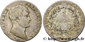 CONSULATE
Type : 1 franc Bonaparte Premier Consul 
Date : An 12 (1803-1804) 
Mint name / Town : La Rochelle 
Quantity minted : 56812 
Metal : silver 
...